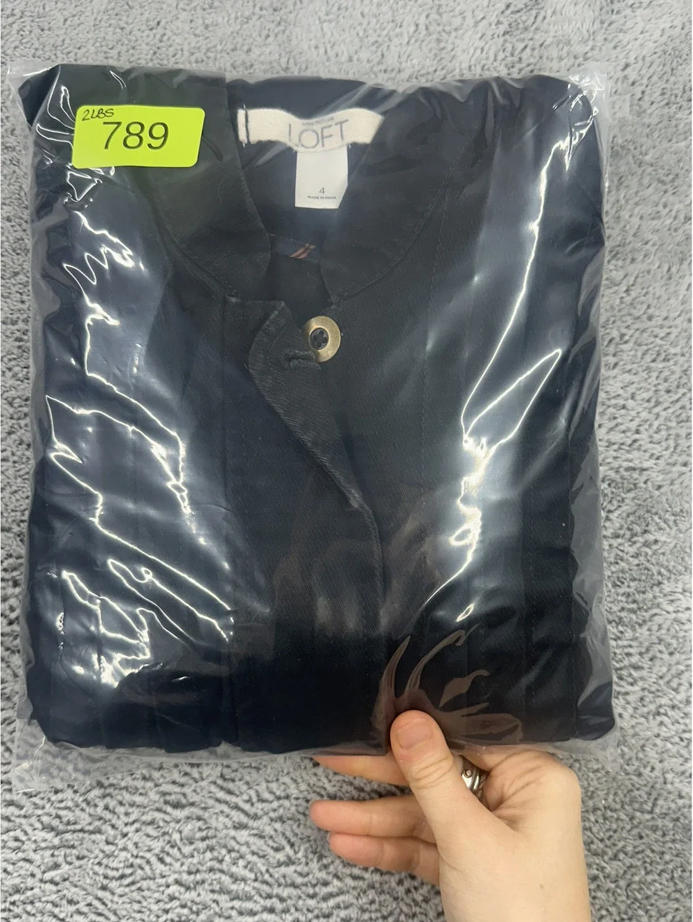 Ann Taylor LOFT Black Pleated Jacket Tailored Casual Utility